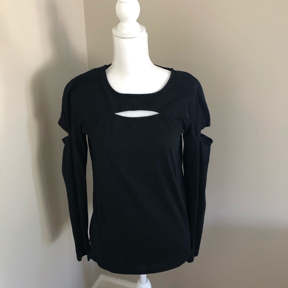 bobi Tops - Bobi Black long sleeve tee top